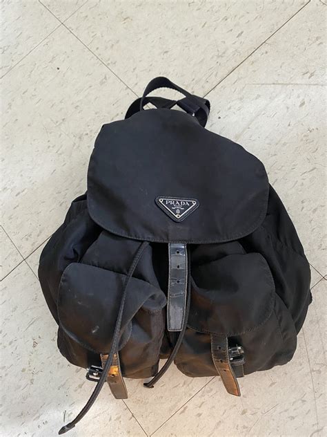 prada backpack grailed|Prada belt backpack.